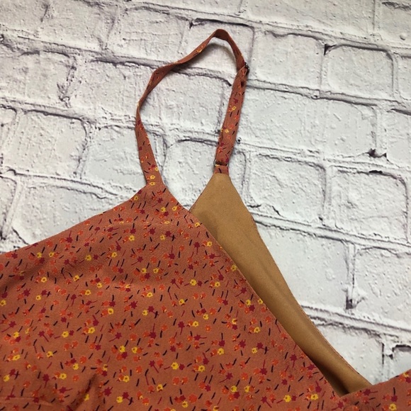 💐Madewell button cami Playground Posies spaghetti strap tank size 12 NEW - Picture 4 of 8